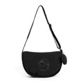 FINERWORLD Crescent Dumpling Crossbody Bag in Deep Black - color swatch