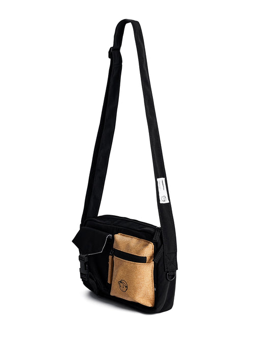 FINERWORLD C1 Patch Pocket Crossbody Bag in Deep Black - studio front