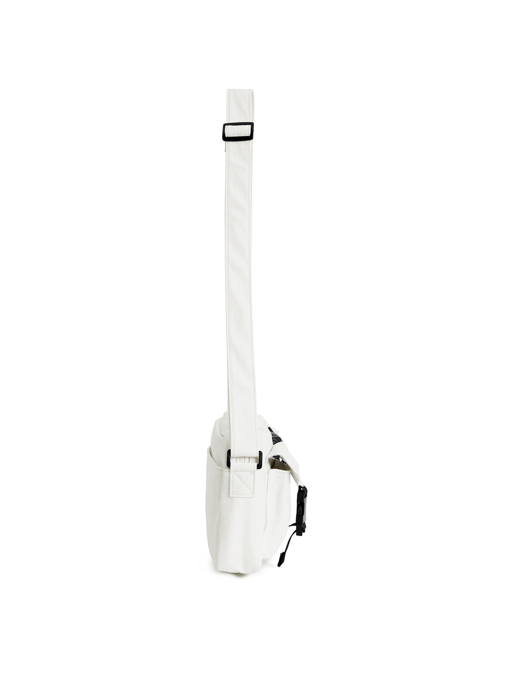 FINERWORLD C1 Patch Pocket Crossbody Bag in Soft Beige - studio angle 02