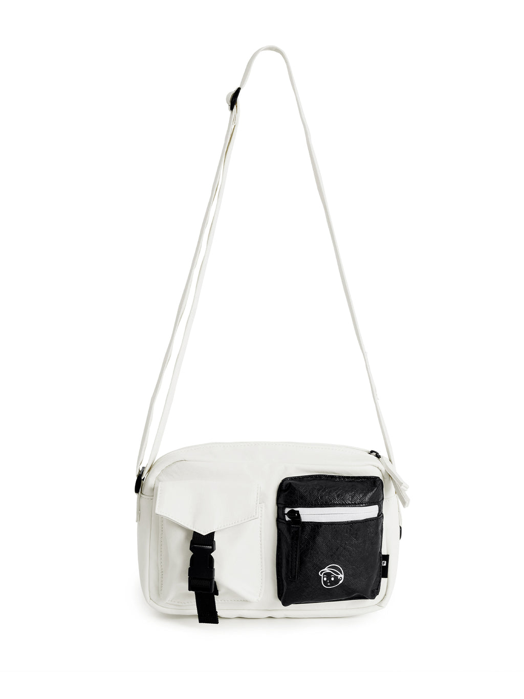 FINERWORLD C1 Patch Pocket Crossbody Bag in Soft Beige - color swatch