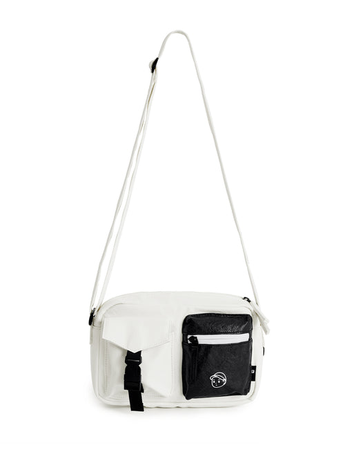 FINERWORLD C1 Patch Pocket Crossbody Bag in Soft Beige - color swatch