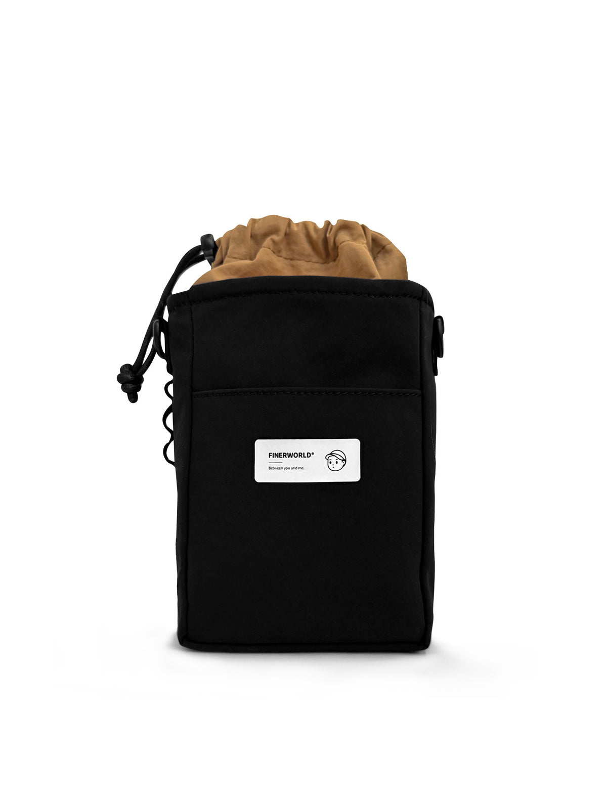 Hands-Free Crossbody in Deep Black Cork – multi-angle view 03