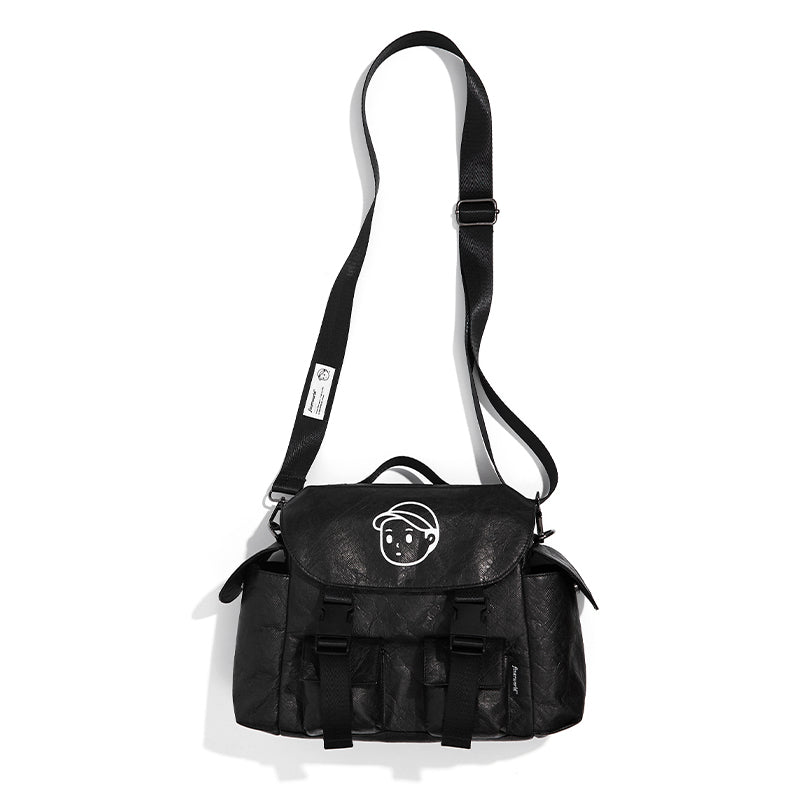 K1 DuPont Crossbody in Deep Black – product front color view