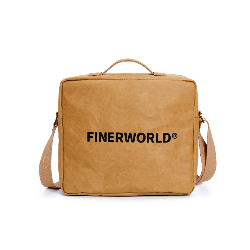 Kraft Paper Crossbody in Medium – angle 01