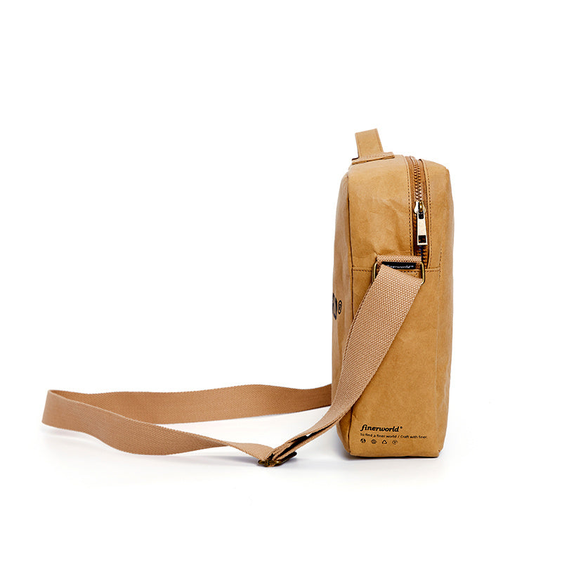 Kraft Paper Crossbody in Medium – angle 02