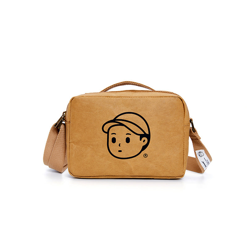 Kraft Paper Crossbody in Small – front studio