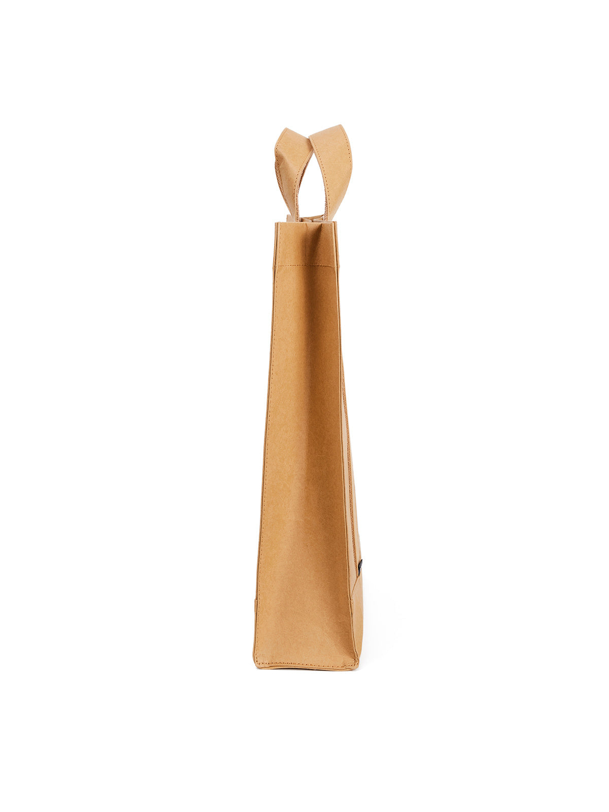 Kraft Paper Square Tote in Medium – angle 02