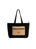 NT6 Pocket Tote in Deep Black – product front color view