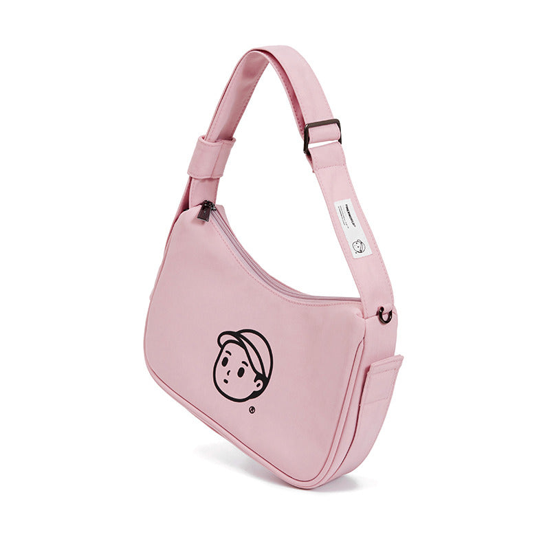 Nylon Shoulder Bag in Limited Pink – multi-angle view 02