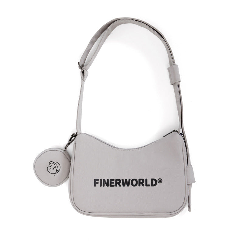 Nylon Shoulder Bag in Tile Gray – multi-angle view 01