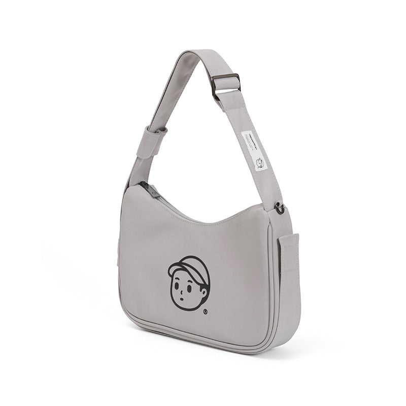 Nylon Shoulder Bag in Tile Gray – multi-angle view 02