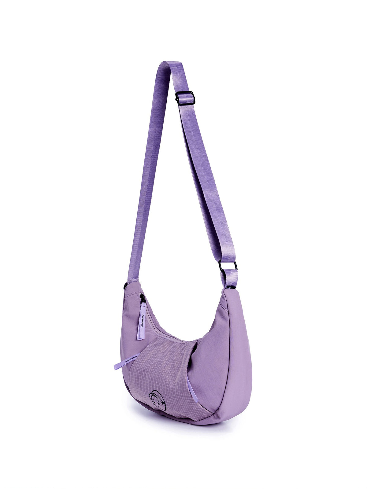 Patchwork Dumpling Bag in Lilac – multi-angle view 01