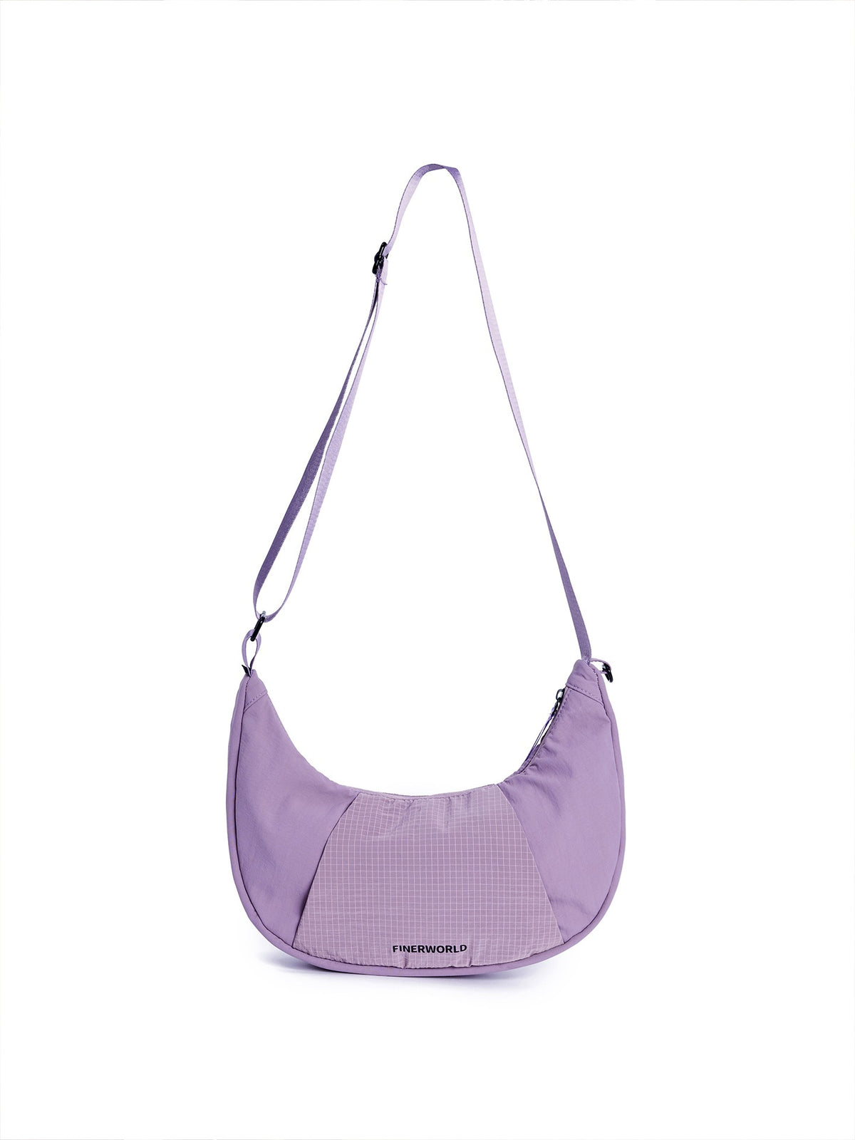 Patchwork Dumpling Bag in Lilac – multi-angle view 02
