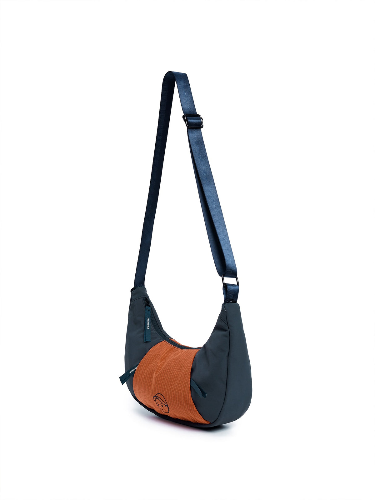 Patchwork Dumpling Bag in Navy – multi-angle view 01