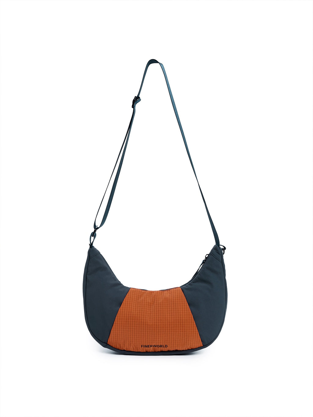 Patchwork Dumpling Bag in Navy – multi-angle view 02