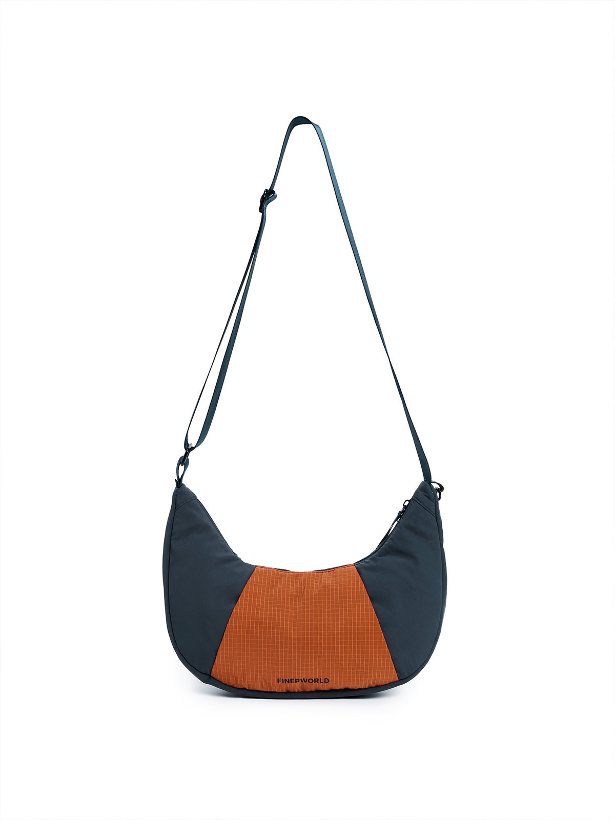 Patchwork Dumpling Bag in Navy – multi-angle view 02