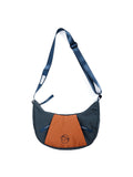 Patchwork Dumpling Bag in Navy – product front color view