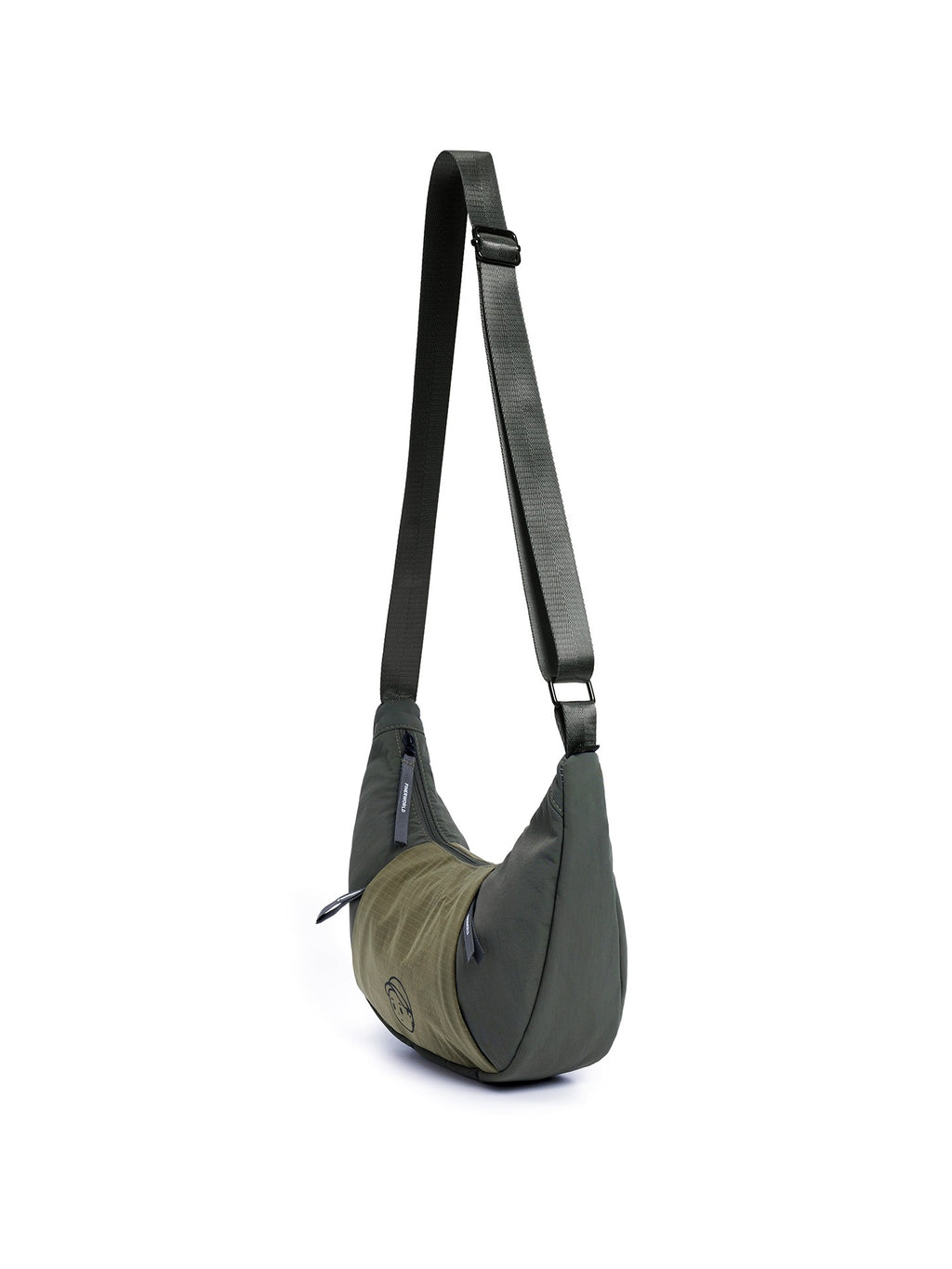 Patchwork Dumpling Bag in Olive – multi-angle view 02