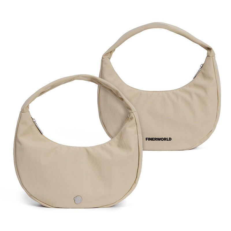 FINERWORLD Ultralight Nylon Underarm Bag in Rock Sand - color swatch